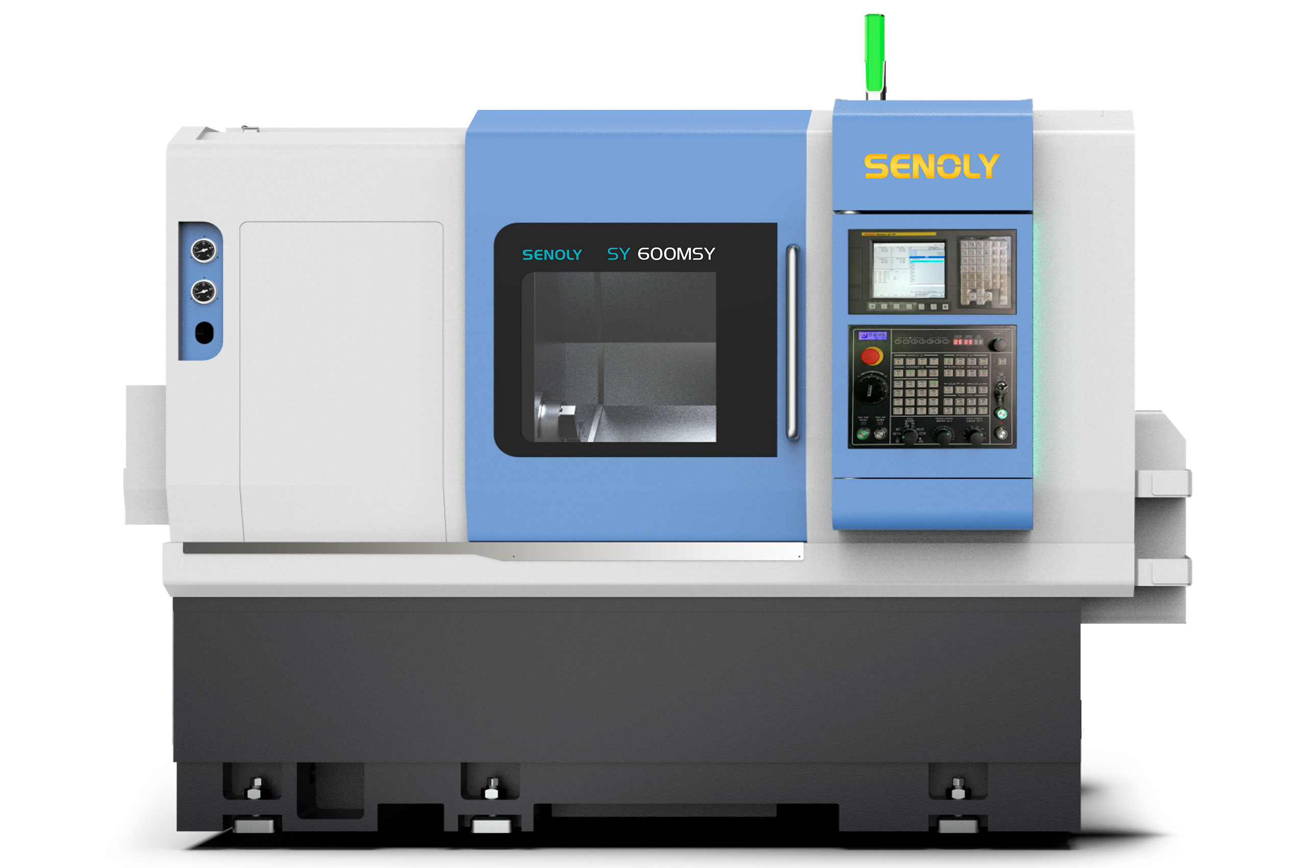 Станок токарный с ЧПУ с наклонной станиной SENOLY SY600MSY (DD)
