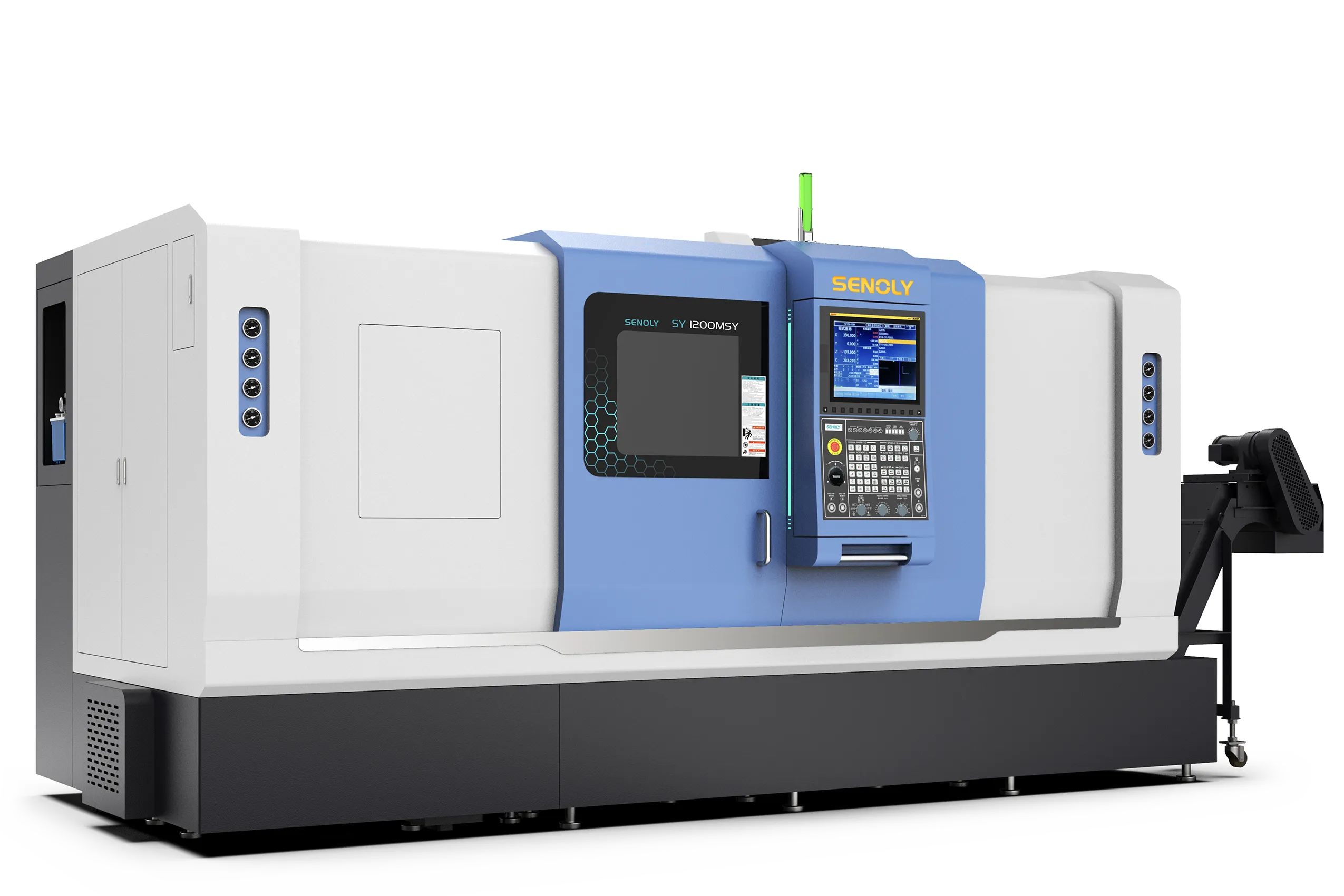 Станок токарный с ЧПУ с наклонной станиной SENOLY SY1200MSY (DD)